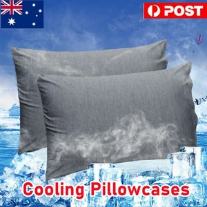 LINENOVA Cooling Pillow Cases For Hot Sleeper Super Soft Breathable Absorbs Heat - Picture 1 of 10