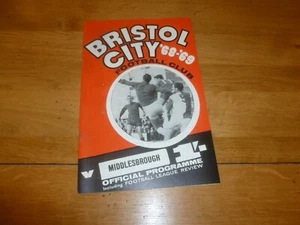Programa BRISTOL CITY - Temporada 1968/1969 - No 5 - Fecha 04/09/1968 v Middlesboro - Imagen 1 de 4