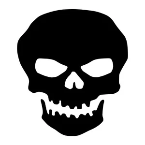 Skull Sticker - Buy 1 Get 1 Free Sinister Skull Decal - BOGO - Picture 1 of 2