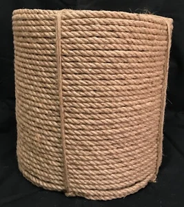 Coil of Thick 1/4" x 2500' Jute Rope Twine Cord String 3-Strand Fiber Heavy NEW - Picture 1 of 5