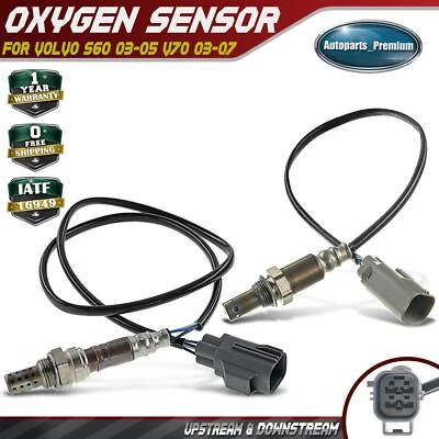 2x Upstream & Downstream O2 Oxygen Sensors for Volvo S60 2003-2005 V70 L5 2.4L - Image 1 of 4