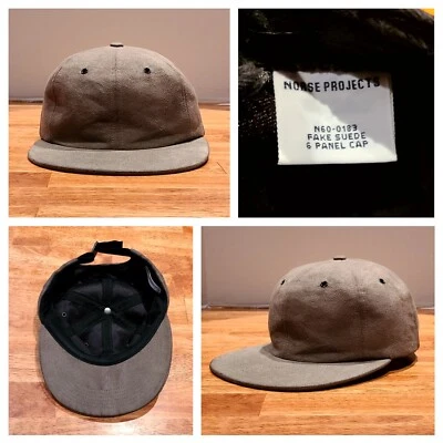 Norse Projects 6-Panel Faux Suede Adjustable Cap Hat Made in USA Light Brown  - Image 1 of 4