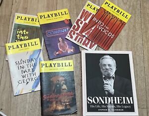 Sondheim : His Life, His Shows, His Legacy & 6 Playbills! Must Sell Immediately