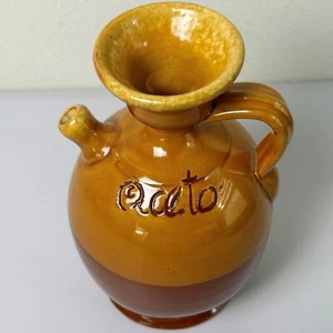 Ceramiche Nicola Fasano Keramik Essig Ölkrug Steingut Grottaglie Italien - Bild 1 von 10