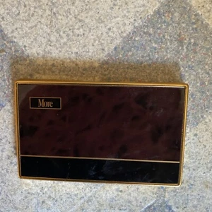 Vintage More Cigarette Case Faux Wood Grain Cigarette Case - Picture 1 of 16