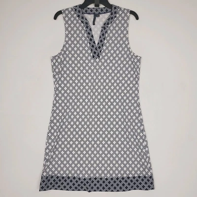 Aqua Et Sol Cover-Up Dress Large UPF 50 Sleeveless V-Neck Swim Blue Beach Lake - Image 1 of 4