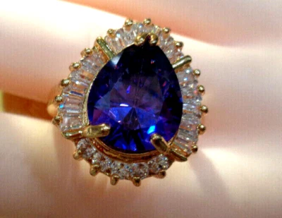 ALIXANDRITE GEMSTONE HAND CRAFTED LADIES 14 K ITALIAN GOLD FILLED RING SIZE 6.5 - Image 1 of 4