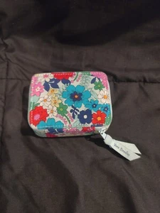 Vera Bradley Floral Cotton Petite Zip Around Wallet  - Picture 1 of 6