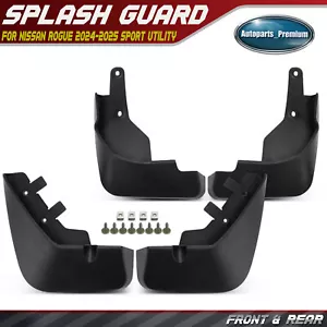 4x Front & Rear Splash Guards Mud Flaps for Nissan Rogue 2024-2025 Sport Utility - Picture 1 of 11