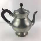 Vintage Royal Holland Pewter Wood Handle Teapot Tea Pot MCM