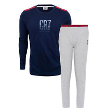 CR7 Boys Pyjama Long Sleeve Top & Bottoms Breathable Cotton Lounge Set
