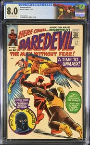 Daredevil #11 (1965) CGC 8.0, ¡estuche como nuevo! Etiqueta personalizada! Ani-Men! ¡El organizador! - Imagen 1 de 2