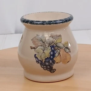 Home & Garden Party Fruit Pattern Stoneware Tealight Wax Melter Vintage 2003 - Picture 1 of 8
