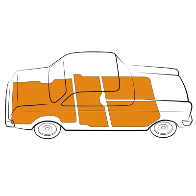 Alfombrillas BMW 2002tii 1971-1974 hechas en EE. UU. negro gris tostado lazo Cutpile Foto 1 de 4