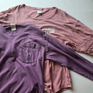 Victoria Secret Pink & Purple Women's Large Tees Comfy Thrasher Grunge - Foto 1 di 16