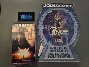 SQUARESOFT Final Fantasy IX Türsteher linsenförmiges Hologramm Promo Display Ständer - Bild 1 von 2