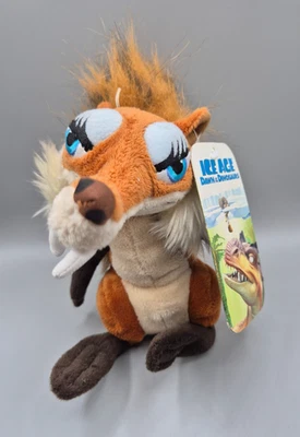 Ice Age Scrat Dawn of the Dinosaurs Dinosaurier Plüsch + Etikett 2009 15cm FOX ✅ - Bild 1 von 4