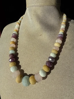 Collar de cuentas graduadas de piedras preciosas multicolores JAY KING - NUEVO EN CAJA Foto 1 de 4