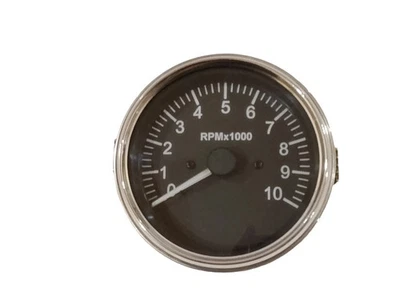 10,000 RPM 85 mm Electronic Tachometer chrome bezel 12V IGNITION COIL DRIVEN - Image 1 of 3