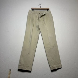 Vintage Bill Khakis Chino Anzughose Herren 34 90er hergestellt in den USA formell Vorbereitung beige Bündchen - Bild 1 von 14