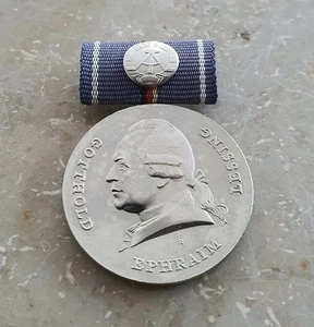 Lessing Medaille der DDR in Silber GDR - Bild 1 von 3