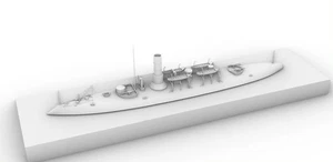 1 /700 American USS Katahdin (Coastal Defense Ship) Unpainted /waterline - Picture 1 of 3