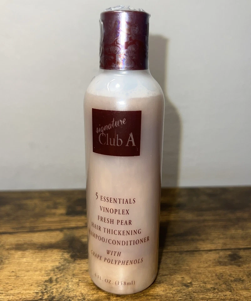NUEVO Champú acondicionador espesante cabello Signature Club A Fresh Pear Vinoplex 4 oz Foto 1 de 3