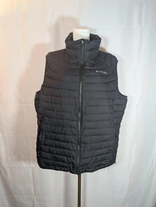 Columbia Black Puffer Vest Men's Small Excellent Used Condition - Picture 1 of 8