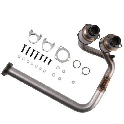 Y Pipe Catalytic Converter For Jeep Wrangler TJ 4.0L 2000-2003  Front Side - Image 1 of 4