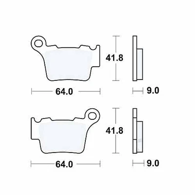 Nuevas pastillas de freno MCB743RSI TRW sinterizadas RSI para Sherco SE 300 i-R 2012-2024 Foto 1 de 4