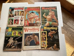 (6) Riviste di Wresting Vintage - Wresting Revue & Wrestling Illustrated - anni '60 - Foto 1 di 8