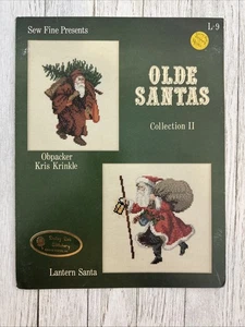 OLDE SANTAS COLLECTION II CROSS STITCH LEAFLET, VINTAGE 1985 - Picture 1 of 2
