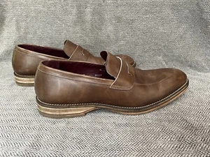 Mezlan Penny Loafers Dress Shoes Men's Size 14M Brown Leather Slip On - Picture 1 of 7