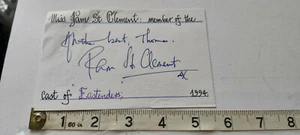 Thomas Scullion Collection - HAND SIGNED PAM ST CLEMENT COA STARTS AT £4.99 - Picture 1 of 2