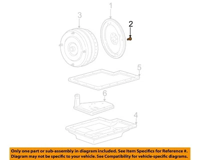 FORD OEM 99-03 Excursion Transmission Components-Flywheel Bolt F5TZ6379A - Image 1 of 2