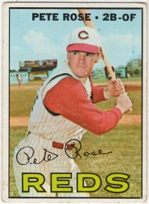 1967 TOPPS #430 PETE ROSE BOM CARTÃO DE BEISEBOL VINTAGE CINCINNATI REDS!! - Imagem 1 de 2
