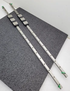 Lot of 2 Rails 6 blocks THK SRS15M OK135 Linear Bearing w/ 718 mm Rail - Picture 1 of 15