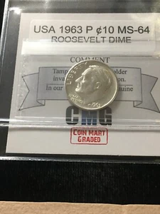 1963 P USA, Roosevelt ¢10 Cent. - Picture 1 of 8