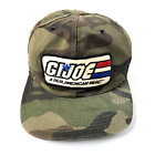 Vintage 1990's GI Joe Patch Camouflage Hat Childs One Size Fits All