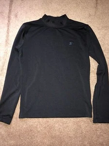 unisex boys starter black long sleeve athletic shirt sz 12-14 Football Cheerlead - Picture 1 of 4
