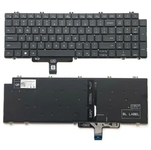 0N7N16 For Dell Latitude 5520 5521 Precision 3560 3561 US Backlit Keyboard - Afbeelding 1 van 1