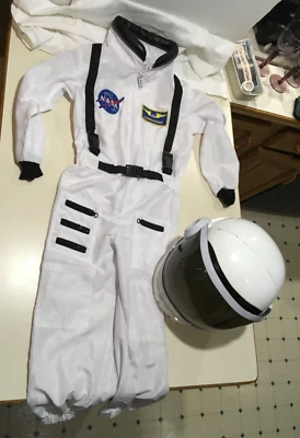 Disfraz de traje espacial de astronauta de la NASA con casco talla niños 6-8 Aeromax obtén equipo real Foto 1 de 4