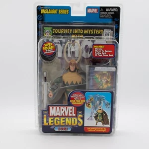 Marvel Legends LOKI Onslaught serie BAF ToyBiz variante BNIP con tarjeta y cómic - Imagen 1 de 6
