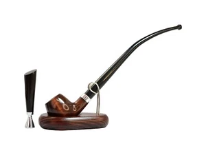 Set pipa Gandalf legno tabacco da fumo con supporto e manomissione - Foto 1 di 5