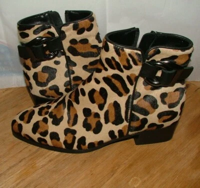 NUEVOS BOTINES WOB AQUATALIA TALLA 6,5 M PIEL REAL MARRÓN CUERO NEGRO #400 Foto 1 de 4