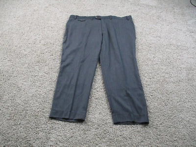 Pantalones Robert Graham Para Hombres 52 Gris Vestido Pantalón Pantalones Frente Plano Lana Foto 1 de 4