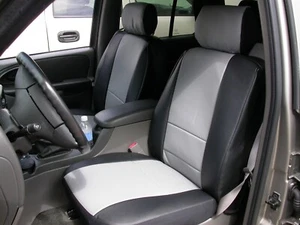 CHEVY TRAILBLAZER 2006-2010 VINYL CUSTOM FIT FRONT SEAT COVERS (PAIR) 13 COLORS - Picture 1 of 11