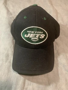 Kids NEW YORK Jets Hat SnapBack Baseball Cap, Black Hat Green & White 3D Patch - Picture 1 of 5