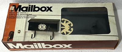 15" Black Horizontal Mailbox by Southern Gemini #4SHB Easy Installation - Image 1 of 2