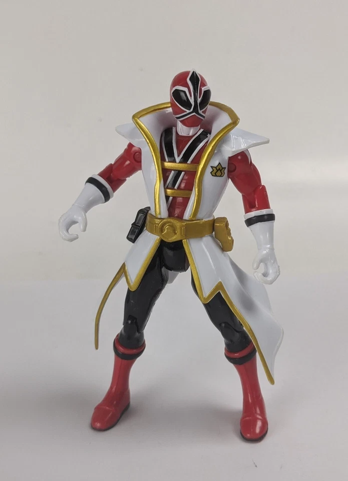Mega figura de acción Bandai Power Ranger Red Super Samurai 2011 y piezas en cinturón Foto 1 de 1
